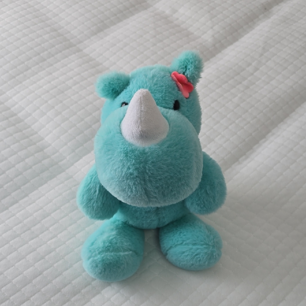 Plush Blue Rhino Stuffed Animal